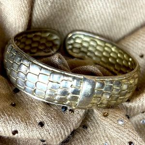 Mark Wasserman samara vintage silver bracelet cuff stamped MWS 925 Mexico